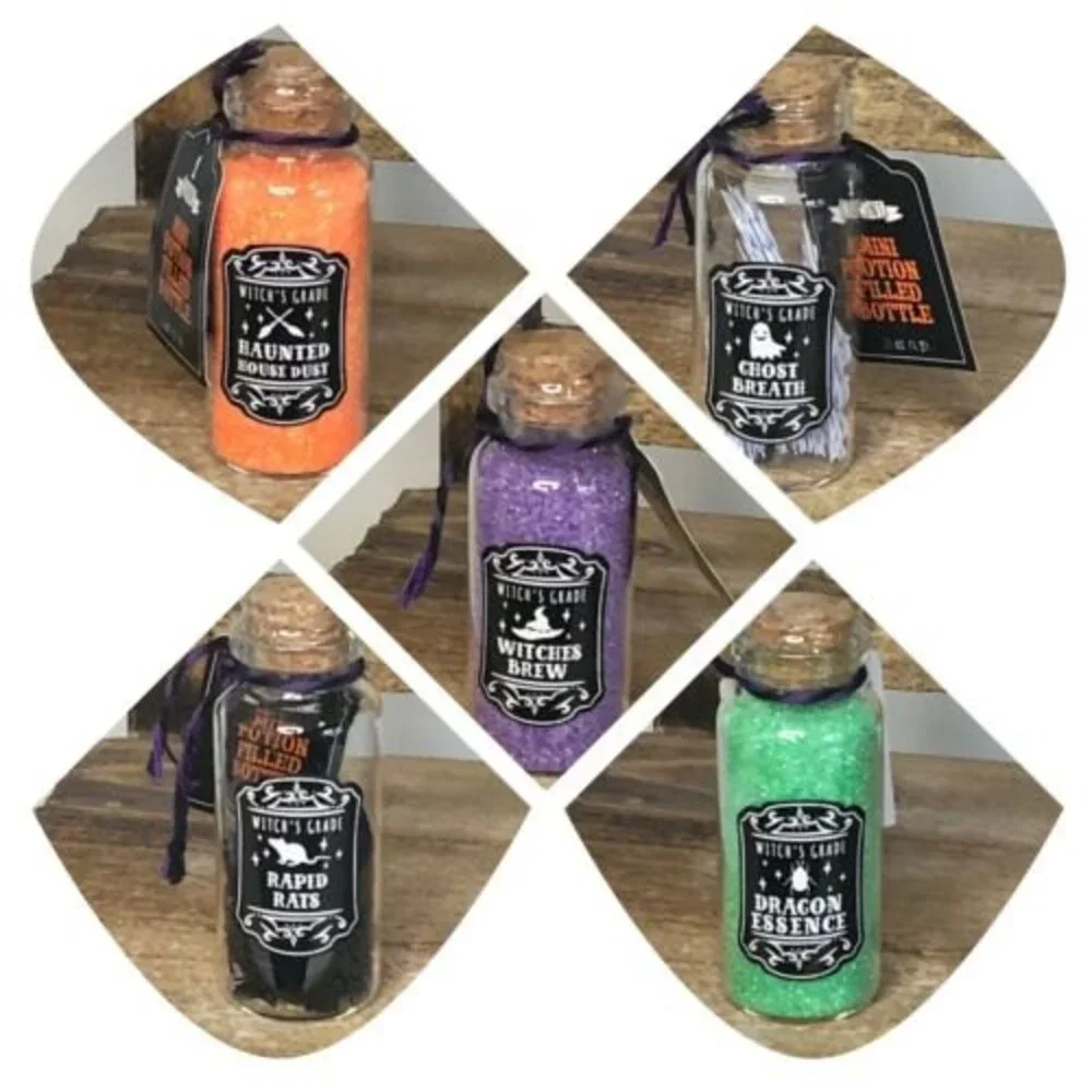 NEW Halloween 2021 Target Bullseye Mini POTION Bottles 5 Different Ingredients